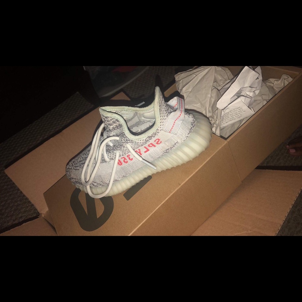 Blue Tint Yeezys .